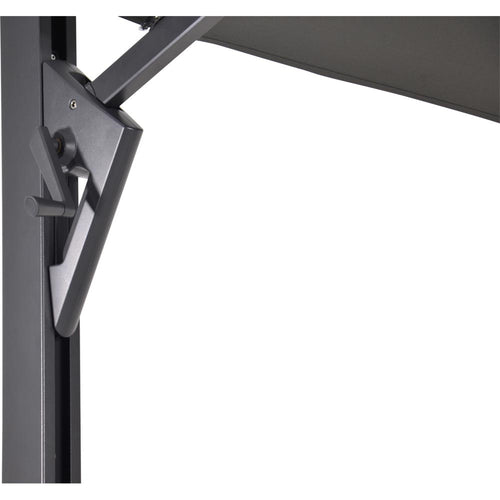 Lesli Living push-up parasol Taurus - grijs - 300x400cm