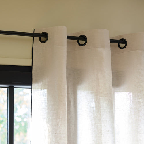 Madura Gordijn Carlina kalksteen en zwarte hommel 200x280 cm