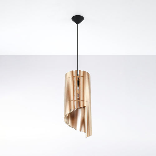 Sollux Lighting Hanglamp ALEXIA hout - 21x21x120cm