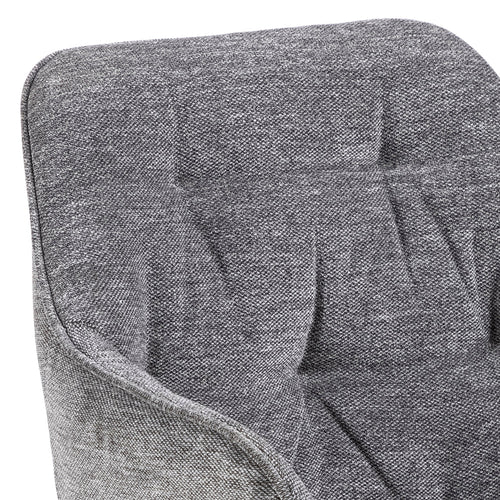 Rebellenclub Eetkamerstoel Harstad - Antraciet met een Mat Zwart Frame - vtwonen shop