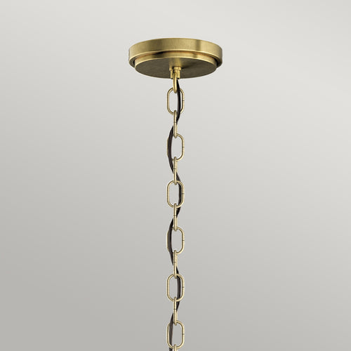 Elstead Kichler Roux Cilindrische Hanglamp Plafondlamp Natuurlijk Messing