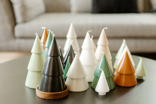 Originalhome dennenboom kaars - lichtgrijs -  M - set van 2 - vtwonen shop