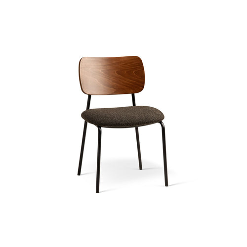 Set van 2 stoelen met gesp Dina boucle bruin - 47x49x79cm
