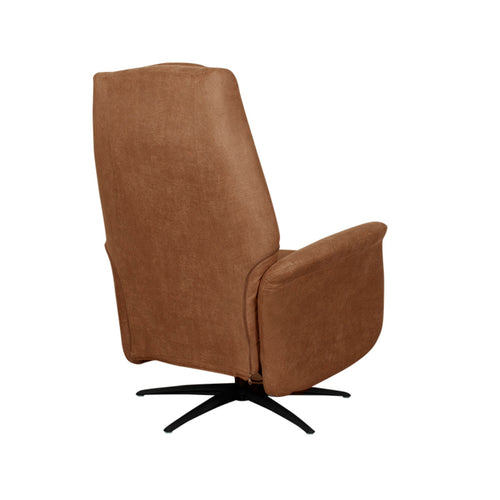 LABEL51 Elektrische Fauteuil Stockholm - Cognac Suède - 77x87x112cm - vtwonen shop