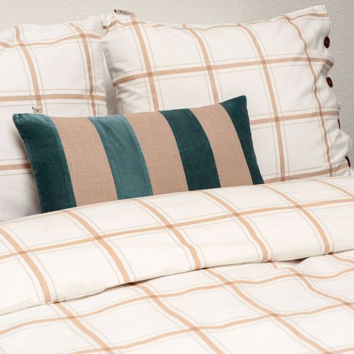 Walra - Sierkussen Velvet Stripes - 35x60 cm - Bruin