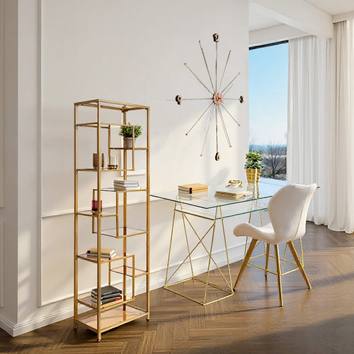 Kare Design Bookshelf Loft 195x60cm Goud - vtwonen shop