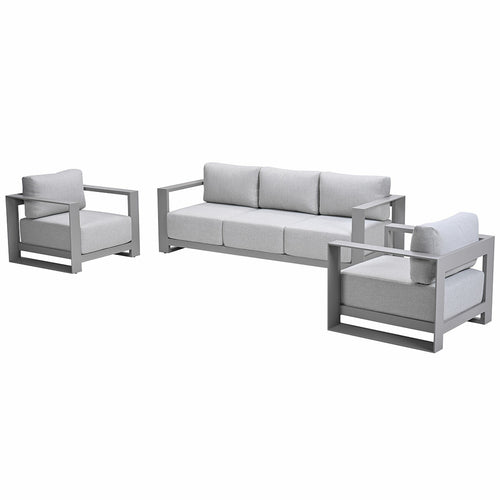 Garden Impressions loungeset Malakka taupe - 3-delig - vtwonen shop