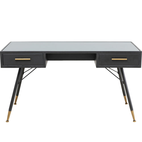 Kare Design Bureau La Gomera 140x60cm zwart - vtwonen shop