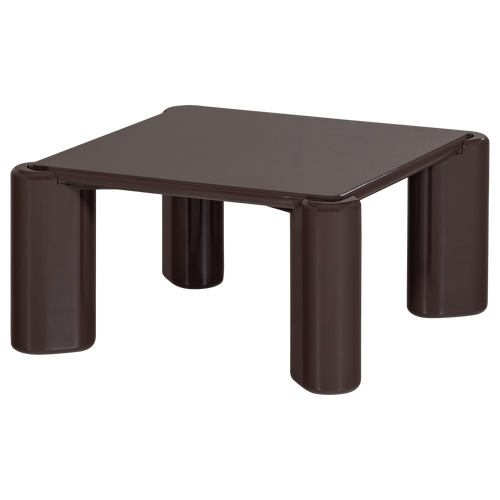 WOOOD salontafel Tiven - Hout - Hoogglans Donkerbruin - 42x80x80