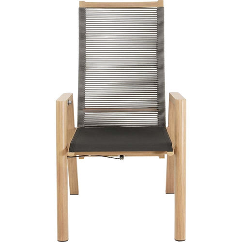 Lesli Living bistrostoel Acari - grijs - 59x65,5x112cm - set van 2