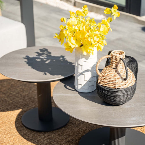 Garden Impressions Loungetafels Liam - donker grijs - centostone Napoli sand