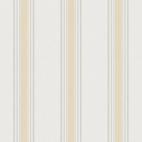 Sanders & Sanders behang strepen geel en beige - 53 cm x 10 m - 640207 - vtwonen shop