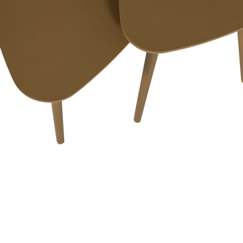 WOOOD bijzettafels Nila - Hout - Mud - Set van 2 - vtwonen shop