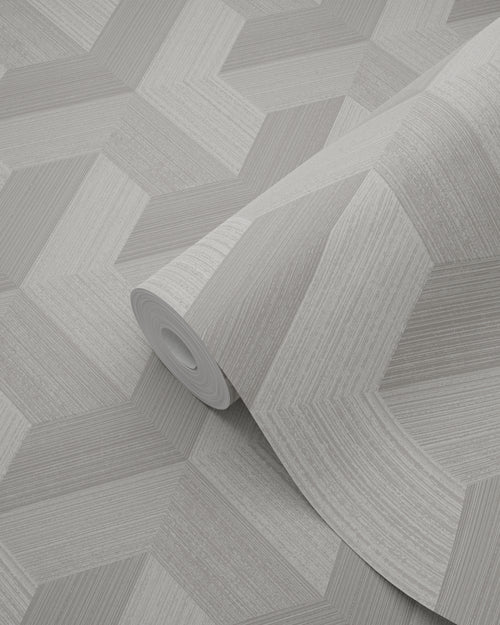 Origin Wallcoverings behang grafisch 3D motief grijs - 50 x 900 cm - 347999 - vtwonen shop