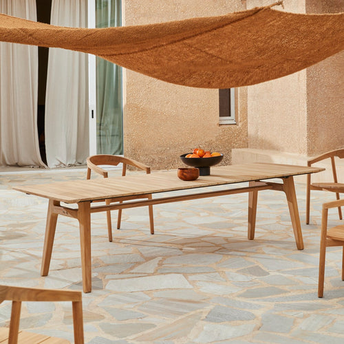 Tikamoon Massief teakhouten tuintafel voor 8/10 personen - Naturel - vtwonen shop