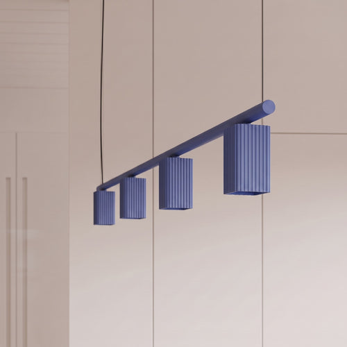 Sollux Lighting Kroonluchter RAYO 4 ultramarijn - 122x6x208cm