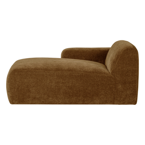 WOOOD chaise longue bank links Mojo Base - Rib - Honinggeel - 74x112x162