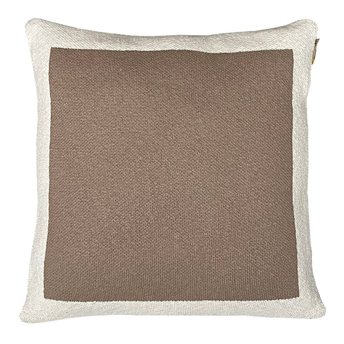 Malagoon kussen Poster - rustiek beige - 50x50cm 100% organisch katoen
