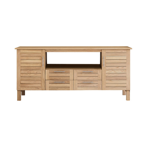 Tikamoon Massief eikenhouten badmeubel 165 cm - Naturel - vtwonen shop