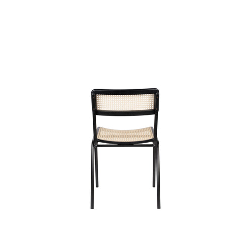 Zuiver Jort Eetkamerstoelen  Naturel/Zwart - Set van 2 - vtwonen shop