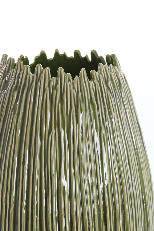 Light & Living vaas KOPRA - Ø35.5x45cm - groen