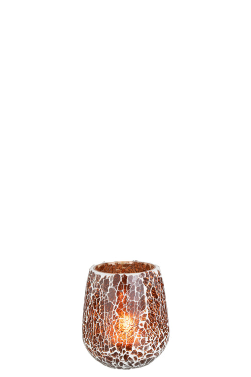 J-Line kaarshouder Ali - glas - bruin - medium - vtwonen shop