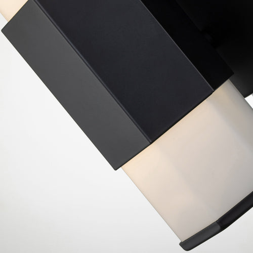Elstead Hinkley Facet Geïntegreerde LED Badkamer Wandlamp Mat Zwart, 3000K, IP44
