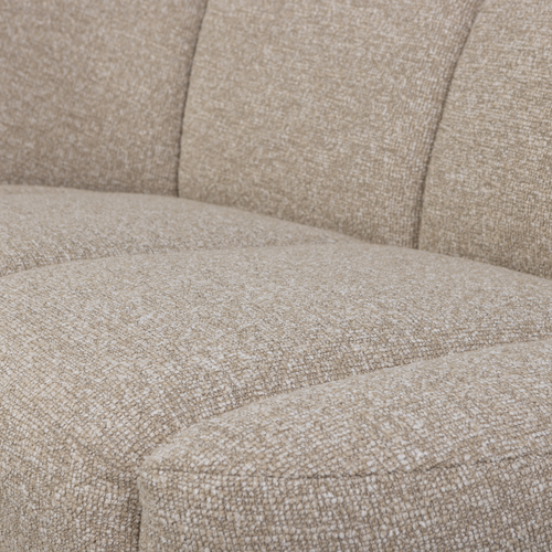 WOOOD 2-zits bankje links Mojo - Polyester - Beige Melange - 73x112x77 - vtwonen shop