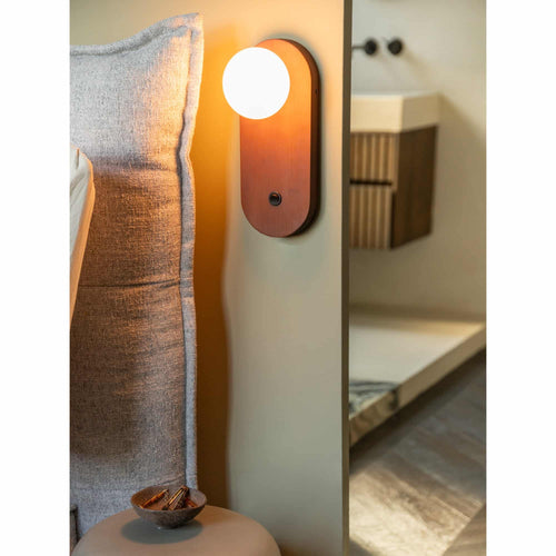 GOOD&MOJO wandlamp Java - bruin - Ø12.5cm
