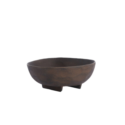 Light & Living decoratie schaal Rosana - bruin - 27x26.5x11.5 cm