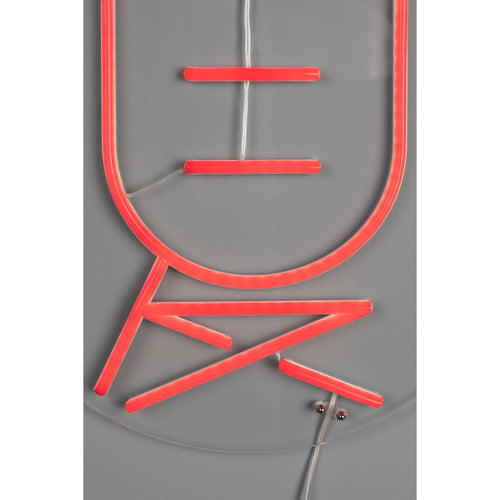 Dutchbone Sya Summer Neon Wandlamp - Oranje - vtwonen shop