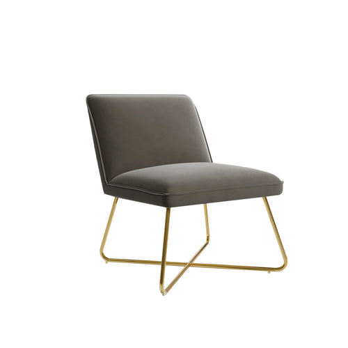 Sia Home - Fauteuils TALIA - Fluweel - Mol - 66cm