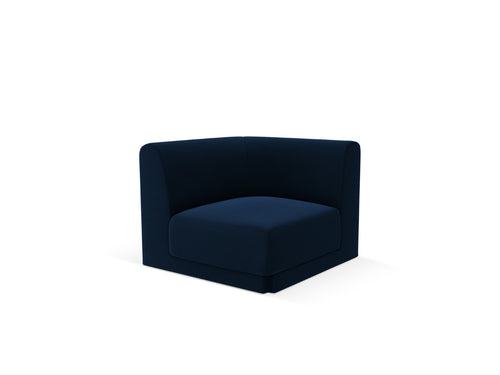 Micadoni Hoekmodule Miley flueel koningsblauw - 90x90x70cm
