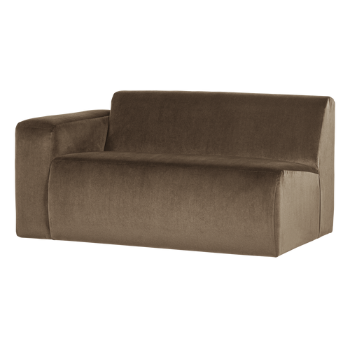WOOOD 1,5-zits bank arm links Mojo Base - Velvet - Taupe - 74x145x97