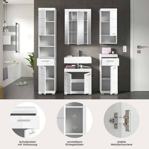 Furnilux Scout 5-Delige Badkamercombinatie - 134cm x 191cm x 34cm