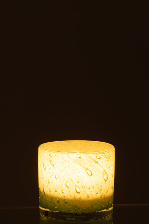 J-Line theelichthouder Jade - glas - groen - small - vtwonen shop