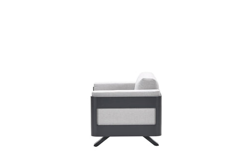 Realdo lounge fauteuil - carbon black - valley sand