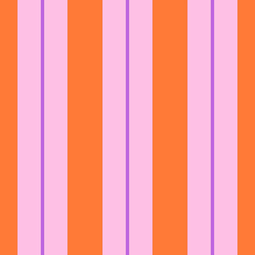 ESTAhome behang strepen oranje en roze - 50 x 900 cm - 131678