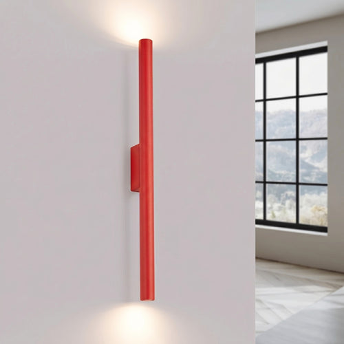 Sollux Lighting Wandlamp PASTELO 2 rood - 2,5x5x50cm