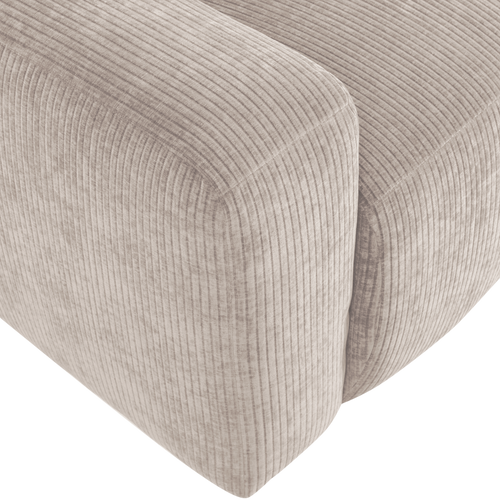 WOOOD 2-zits bank arm links Mojo Base - Rib - Ecru - 74x185x97
