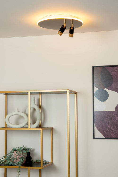 Lucide plafonnière JUBEL - Geïntegreerde LED - Zwart chroom