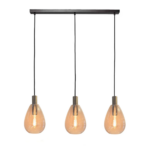 Freelight hanglamp Dorato - 3 lichts - 110  x 150   cm - zwart goud - vtwonen shop