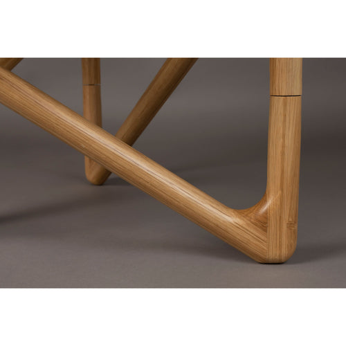 Dutchbone Naia Salontafel Rond 80 cm Hout Natural  - Transparant - vtwonen shop