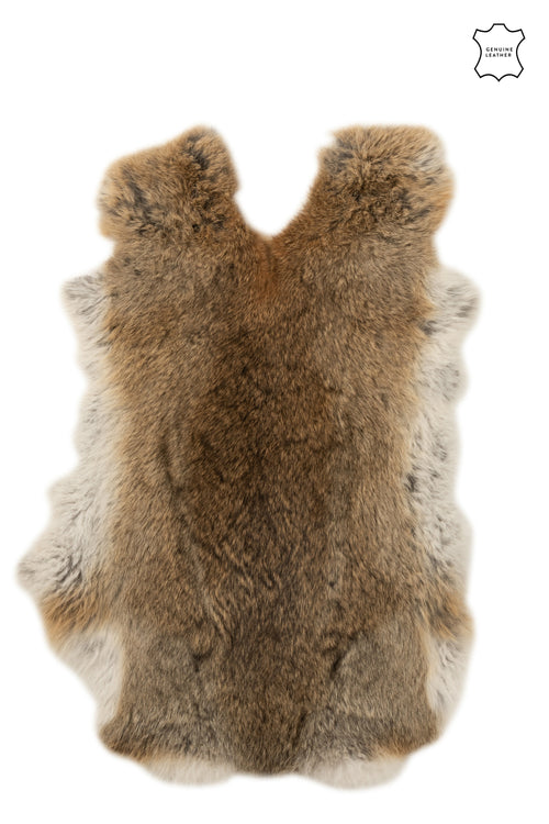 J-Line konijnenvel - imtatiebont - grijs/bruin - vtwonen shop