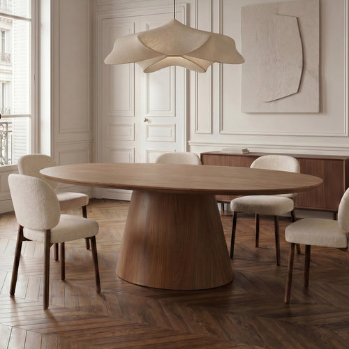 Premium Interiors - Eettafel BOSCA - multiplex licht walnoot 200cm