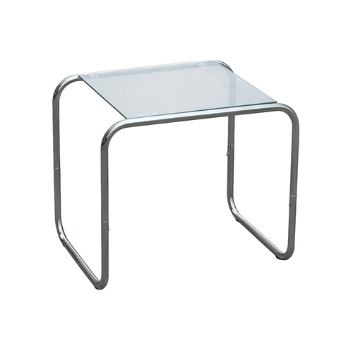 Leitmotiv bijzettafel Ventana - zilver - 50x40x45cm