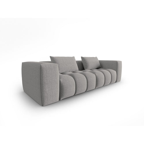 Cosmopolitan Design - Modulaire bank Verona 3-zits, structurele stof warm grijs - 85x230x70cm