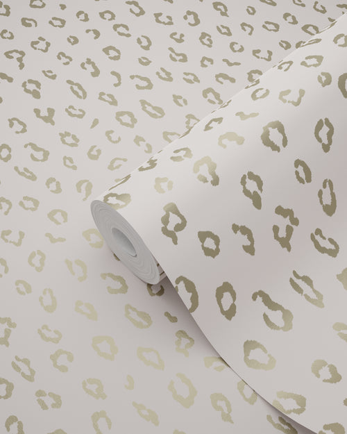 ESTAhome behang panterprint zacht roze en goud - 53 cm x 10.05 m - 139273