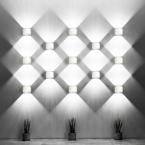 Sollux Lighting Wandlamp QUAD 1 beige - 10x12x10cm