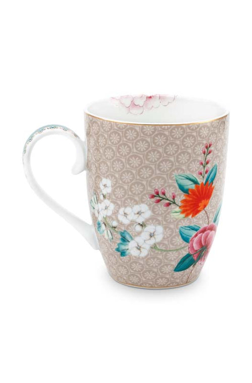 Pip Studio Blushing Birds Mokken - Servies - Set van 4 Kopjes - Khaki - 350ml - vtwonen shop